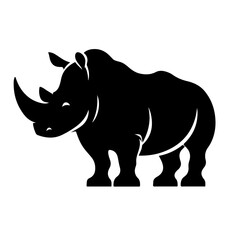 Fototapeta premium rhinoceros silhouette