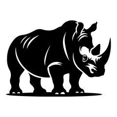 Obraz premium rhinoceros silhouette