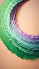 Minimal Curved Brush Strokes with Multicolor Gradient Mobile Ratio Composition