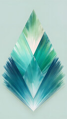Minimal Curved Brush Strokes with Multicolor Gradient Mobile Ratio Composition