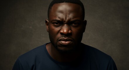 Angry Man Portrait: A Study in Dark Emotions