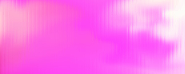 Abstract background of glossy pink gradient with stripes effect. Refraction of wavy striped glass.