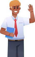 Back to School Cartoon Character