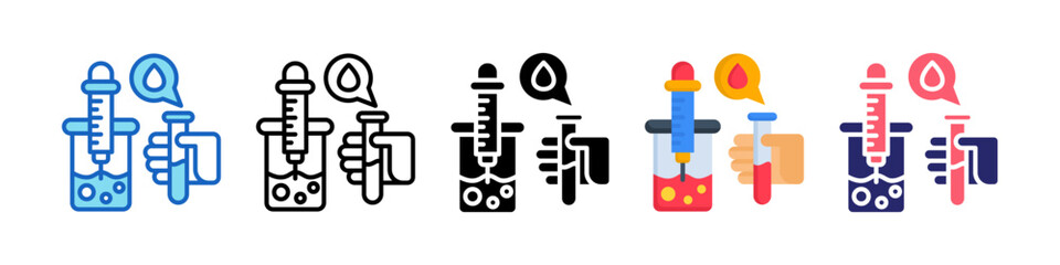 Samples Multiple Style Icon Set Collection.