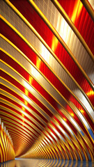 Minimal Curved Brush Strokes with Multicolor Gradient Mobile Ratio Composition