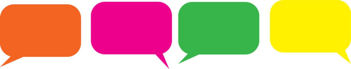 Colorful Speech Bubbles Illustration