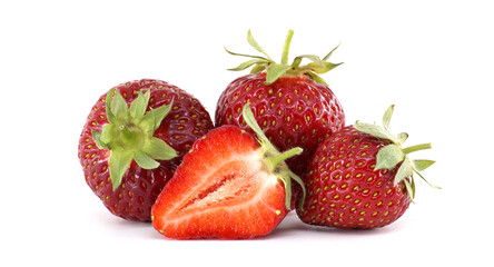 Fresh strawberries showing vibrant red color and juicy texture