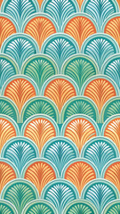 Minimal Curved Brush Strokes with Multicolor Gradient Mobile Ratio Composition