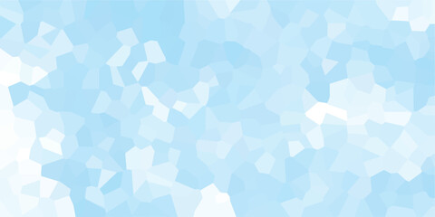 A soft light blue geometric mosaic illustration depicting a seamless texture suitable for backgrounds and textures for various creative design projects