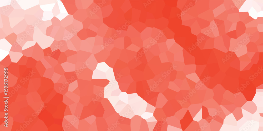 Aufkleber abstract mosaic background in shades of red and white creating a unique textured visual with geometr