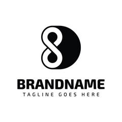 Letter D Infinity Logo, representing endless possibilities and continuity