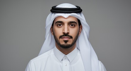 Portrait of a Confident Arabian Man