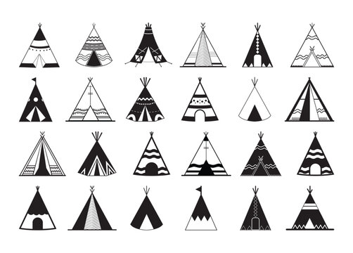 Tipi vector, Tipi clipart, Tipi silhouette