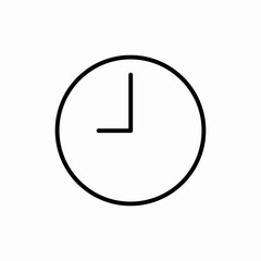 clock time watch icon vector sign