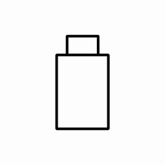 flash drive icon vector sign