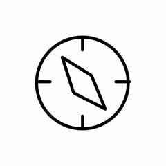 compass navigation direction icon vector sign © Rauf