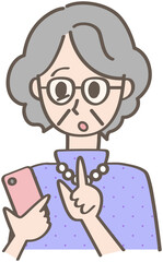 スマホを操作する人