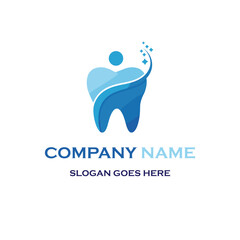 Tooth dental logo vector illustration