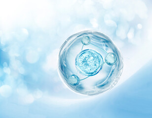 molecule background for cosmetic product