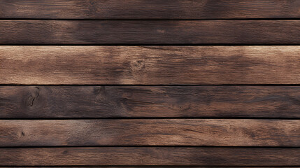 Fototapeta premium Dark Brown Wooden Planks Seamless Texture