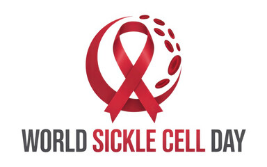 World Sickle cell Day isolated on transparent background, Generative ai.