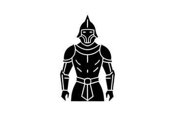 Medieval Knight icon silhouette vector illustration