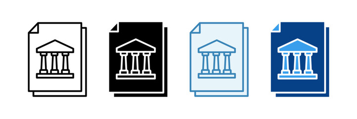 Data Bank  Icon Set Multiple Style Collection