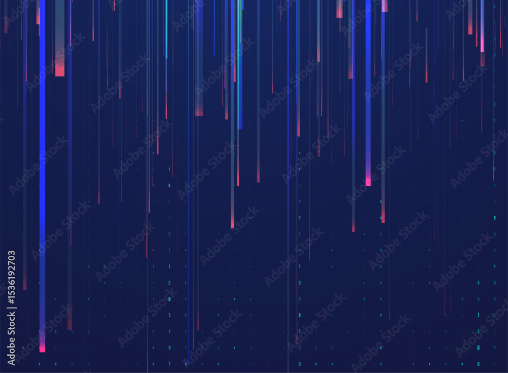 Poster abstract big data code representation. modern high-tech data background. graphic concept for your de