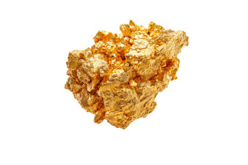 Obraz premium A large gold rock with a lot of bumps and ridges