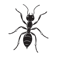 Ant silhouette vector sticker logo illustration