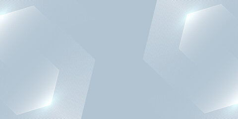Vector white abstract background with dynamic wavy hexagon texture. suitable for wallpaper simple abstract