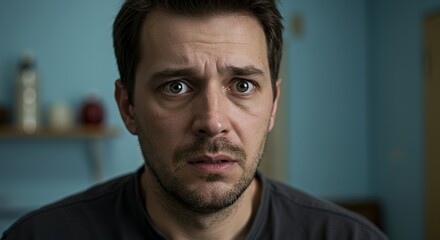 A Worried Man's Portrait