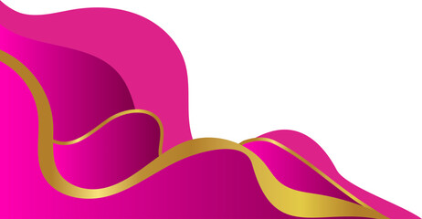 hot pink thai floral edge vector for Thai ornament decoration, border design, certificate, or invitation layout