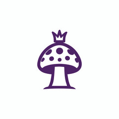 King mushroom logo