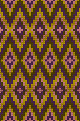 Woven pattern, native to Asia, gradient pattern, rhombus pattern, seamless