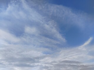 blue sky with clouds