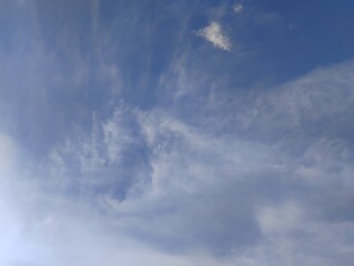 blue sky with clouds