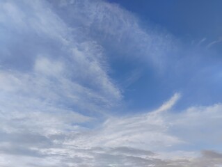 blue sky with clouds