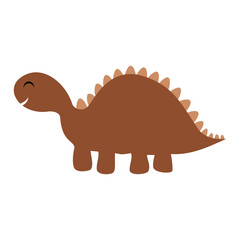 Cute dinosaurs clipart. Cute fantasy animal clipart. Hand draw vector illustration in flat style