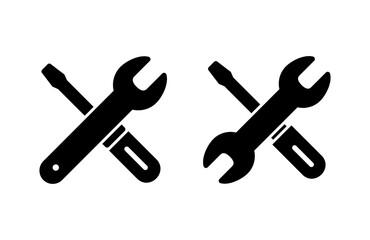Repair tools icon vector illustration. tool sign and symbol. setting icon. Wrench and screwdriver. Service