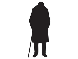 OLD MAN SILHOUETTE