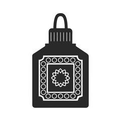 Glue Bottle icon silhouette vector illustration