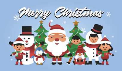 Background content of Merry Christmas character