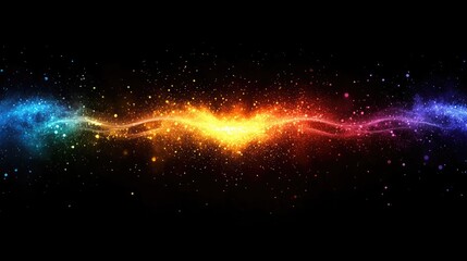 Abstract light streaks on a black background, creating a dynamic visual effect
