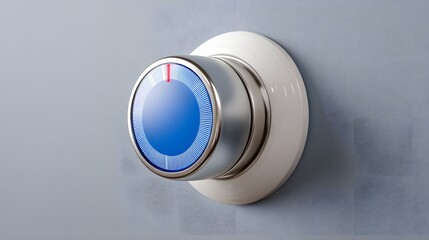 A sleek and modern commercial for a new smart home thermostat, demonstrating its ease of use and energy-saving features in different rooms and weather conditions