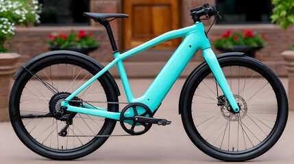 A dynamic commercial for a new electric bike, showing people riding the bike through city streets, parks, and trails, highlighting its features and ease of use