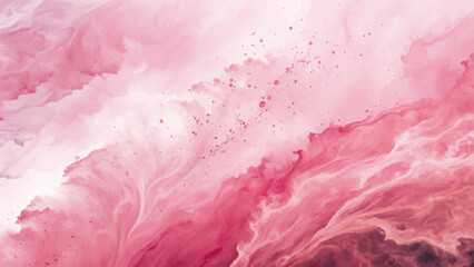 Fototapeta premium Soft and artistic pink watercolor abstract background with delicate paint textures and modern aesthetic ideal for design, decoration, and creative artwork projects