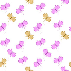 seamless pattern with butterflies