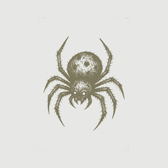spider on a white background