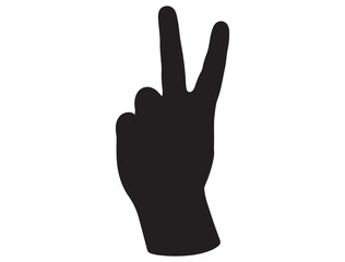PEACE SIGN SILHOUETTE
